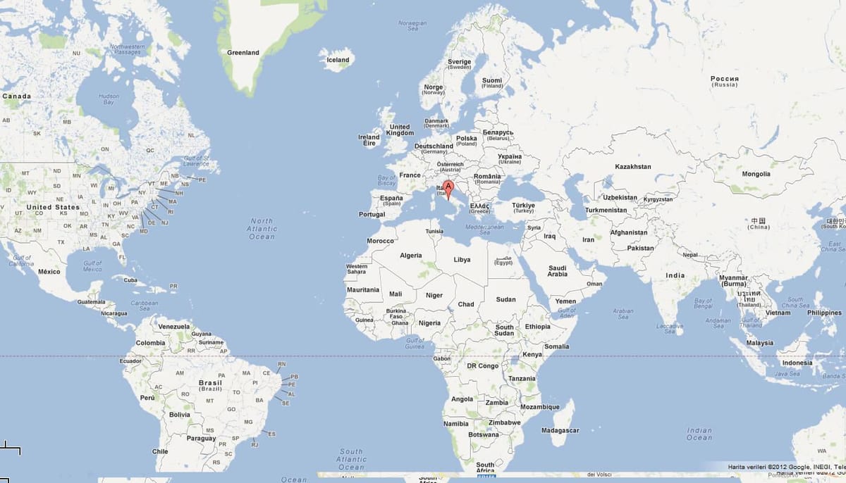 Vatican de la carte du monde