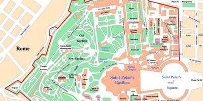 De la cité du Vatican carte politique