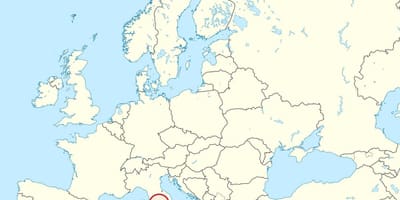 Carte de la cité du Vatican, l'europe
