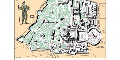 Carte des musées du Vatican disposition
