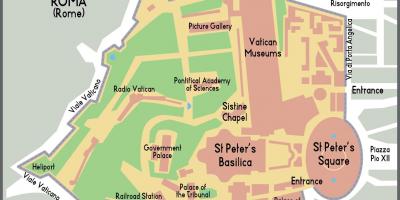 Carte de Vatican entrée 